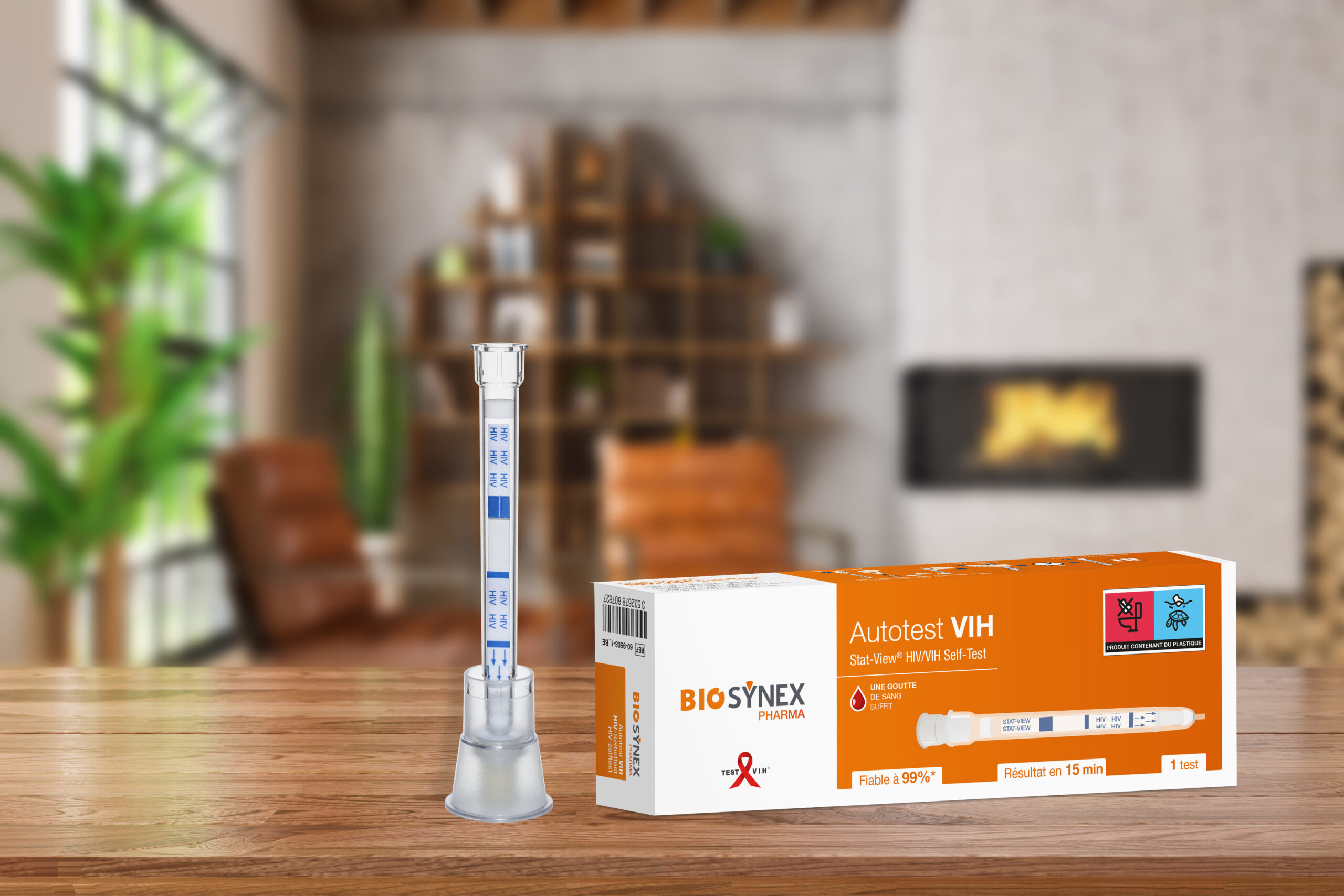 Discrete HIV self-test at home
