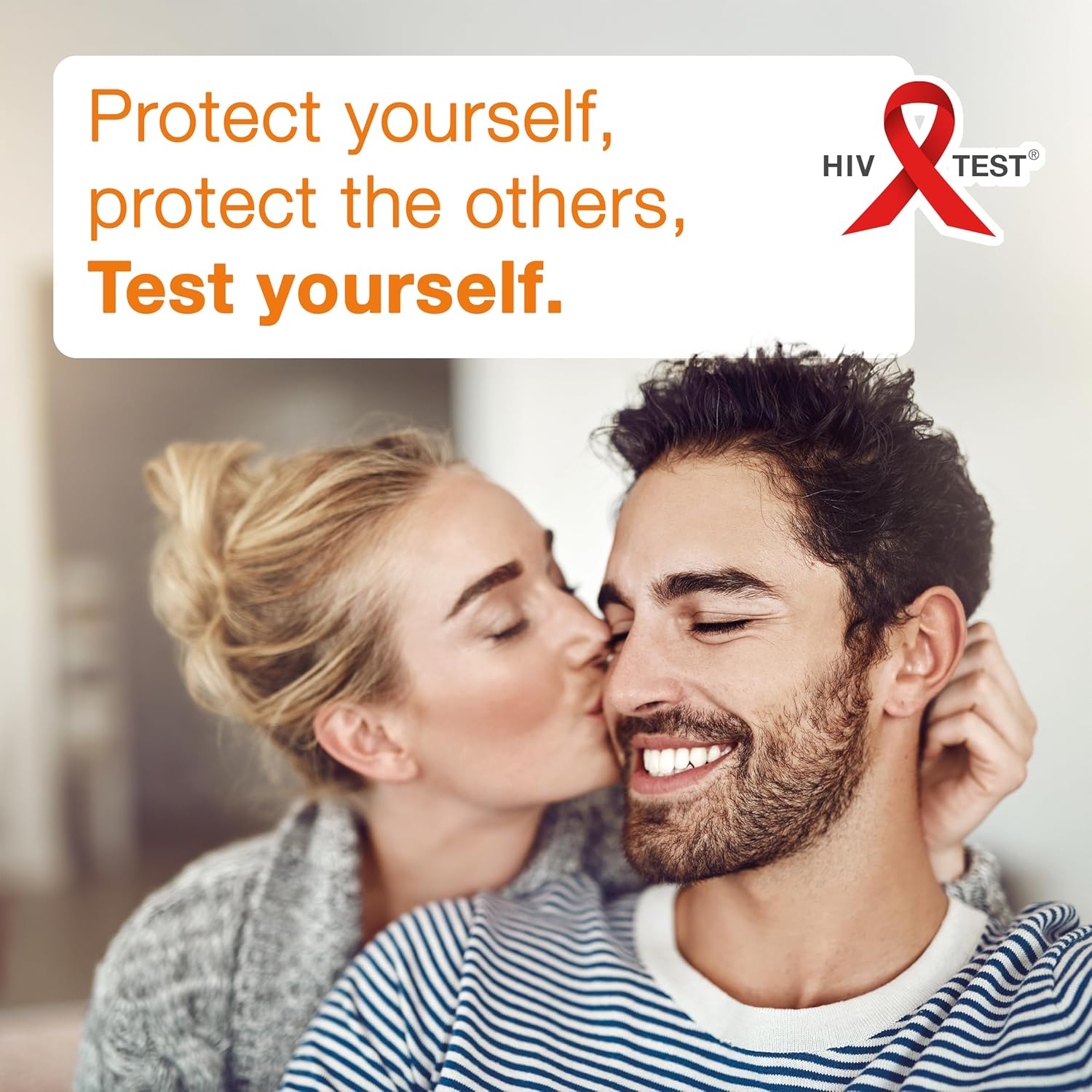 HIV self-test kit packaging